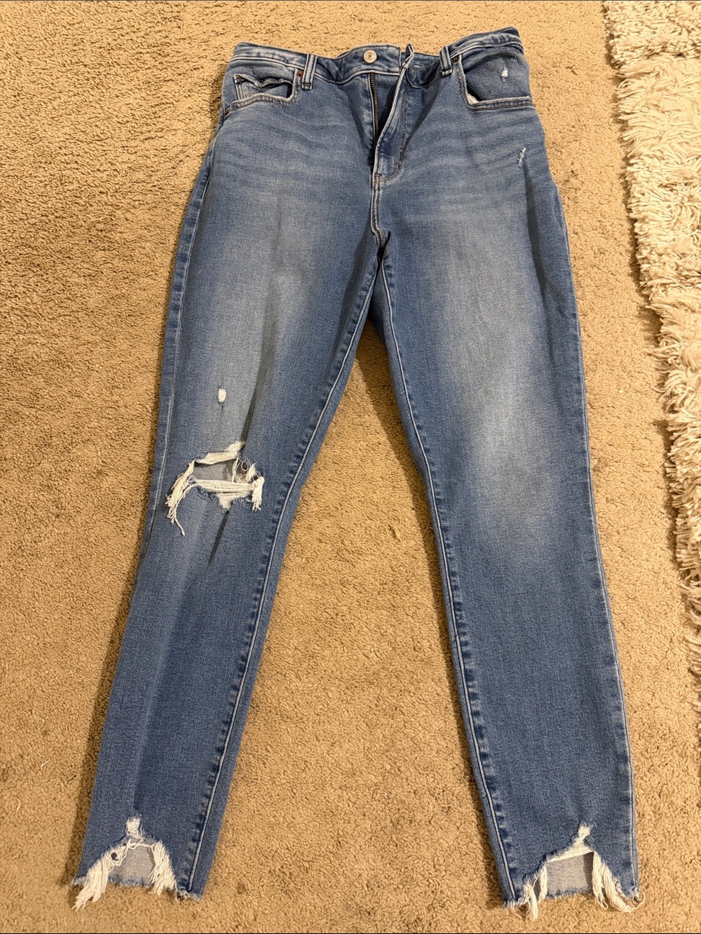 Abercrombie & Fitch The Super Skinny Ankle High Rise Jeans